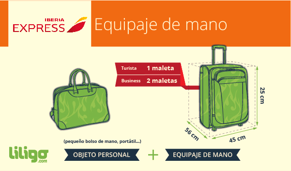 en Iberia Express: peso, dimensiones, precios y recargos - El Magazine